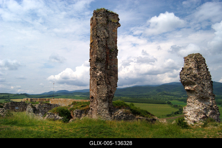 A Nógrádi vár-stock-foto