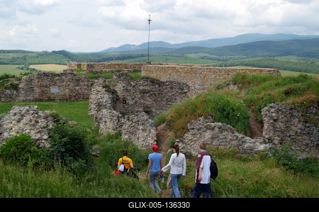A Nógrádi vár-stock-foto
