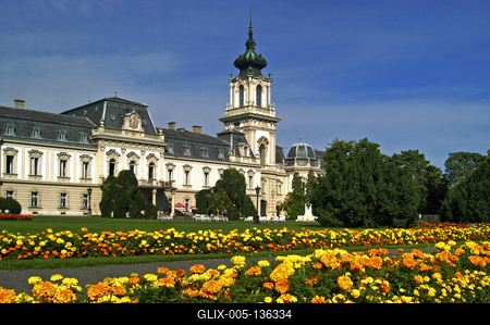 Keszthely, Festetics-kastély-stock-foto