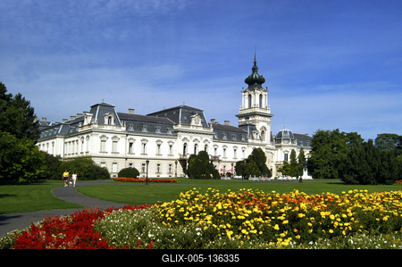 Keszthely, Festetics-kastély-stock-foto