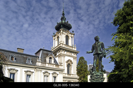 Keszthely, Festetics-kastély-stock-foto