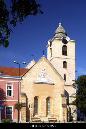 Vasvári domonkos kolostor-stock-foto