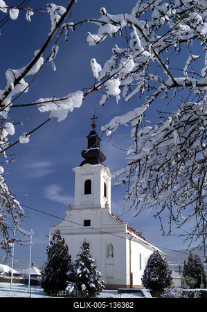 Jobbágyi, Szent György templom-stock-foto