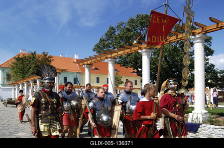 Szombathely, Történelmi Témapark-stock-foto