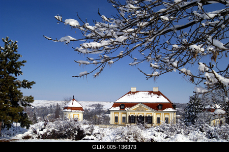 Erdőtarcsa, Szentmiklóssy–Kubinyi-kastély-stock-foto