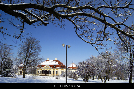 Erdőtarcsa, Szentmiklóssy–Kubinyi-kastély-stock-foto