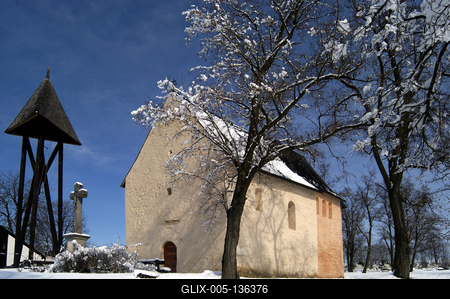 Egyházasdengeleg, Szent Imre-templom-stock-foto