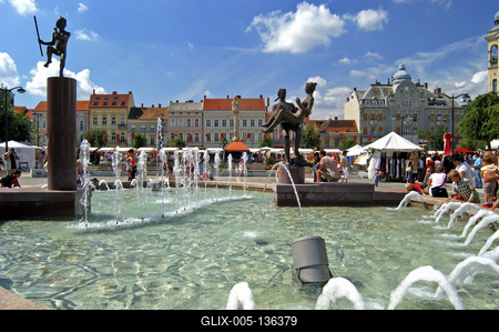 Szombathely, Fő tér-stock-foto