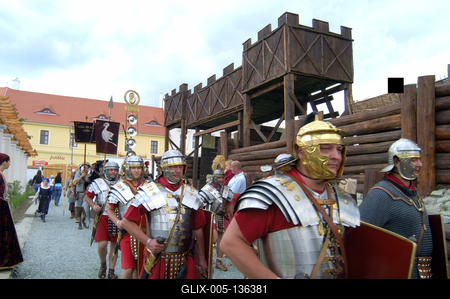 Szombathely, Savaria Történelmi Karnevál-stock-foto