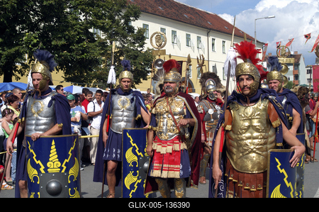 Szombathely, Savaria Történelmi Karnevál-stock-foto