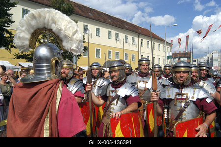 Szombathely, Savaria Történelmi Karnevál-stock-foto