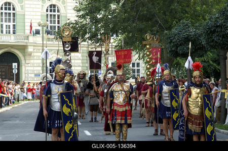 Szombathely, Savaria Történelmi Karnevál-stock-foto