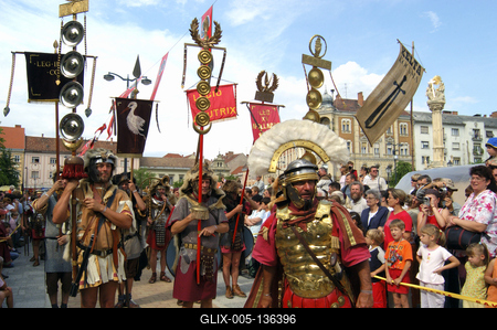 Szombathely, Savaria Történelmi Karnevál-stock-foto