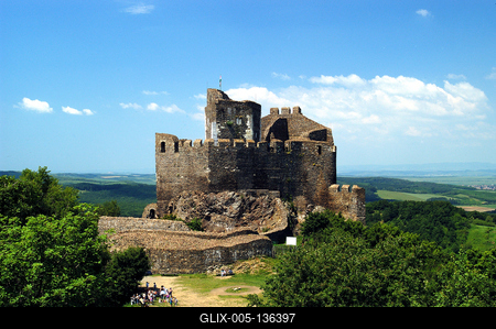 A Hollókői vár-stock-foto