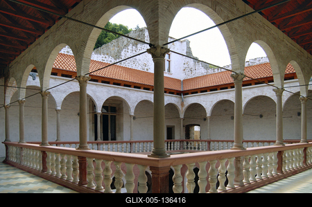 Visegrád, Királyi palota-stock-foto