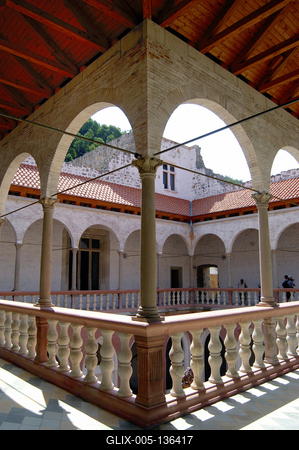 Visegrád, Királyi palota-stock-foto