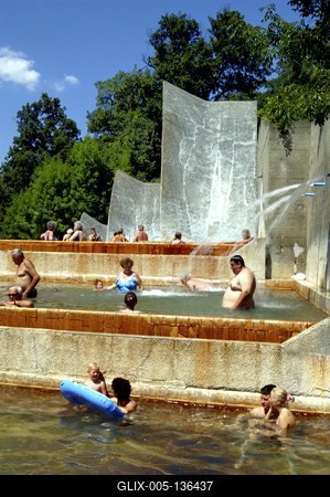 Visegrád, Lepence Termál és Strandfürdő-stock-foto