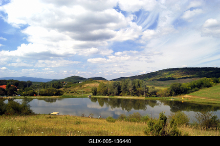 Alsópetény, Cser-tó (Horgásztó)-stock-foto