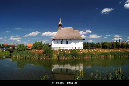 Csengersimai református templom-stock-foto