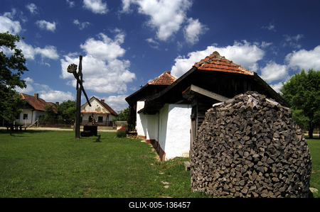 Fülesd, Falumúzeum (skanzen)-stock-foto