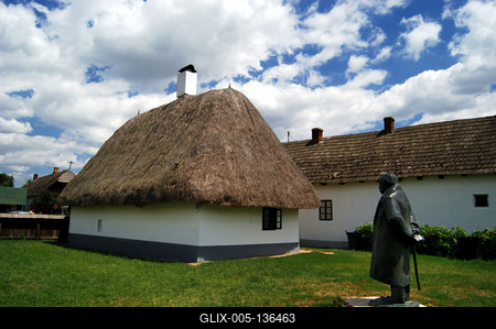 Tiszacsécse, Móricz Zsigmond emlékház-stock-foto