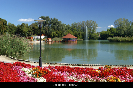 Gyömrői tófürdő-stock-foto