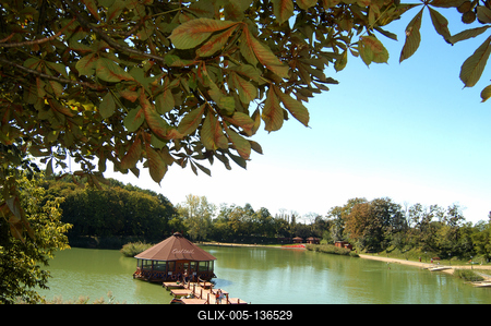 Gyömrői tófürdő-stock-foto