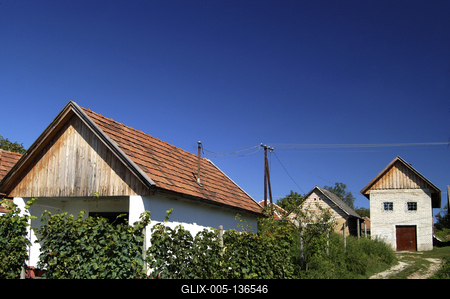 Monor, Strázsa-hegyi borospincék-stock-foto