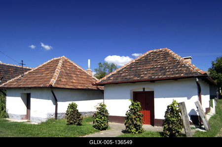Monor, Strázsa-hegyi borospincék-stock-foto