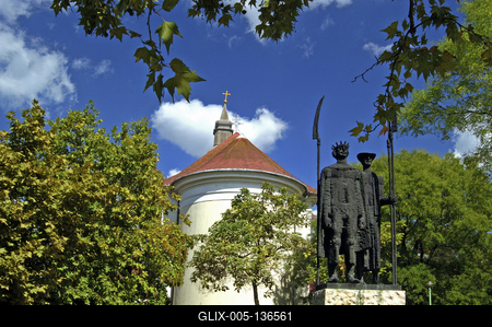 Cegléd, Dózsa-emlékmű-stock-foto