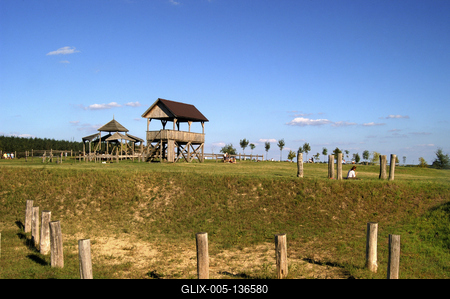 Tápiószentmárton, Attila domb - Kincsem Lovaspark-stock-foto