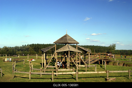 Tápiószentmárton, Attila domb - Kincsem Lovaspark-stock-foto