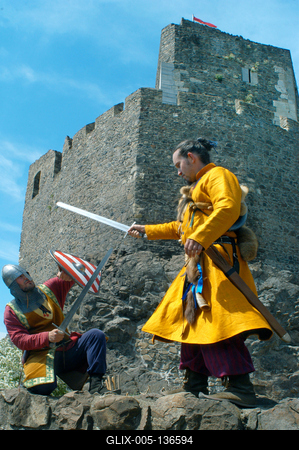 A Hollókői vár-stock-foto