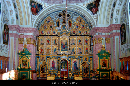 Grábóc, Szerb ortodox kolostor és templom-stock-foto