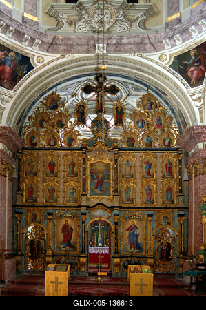 Grábóc, Szerb ortodox kolostor és templom-stock-foto