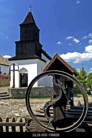 Hollókő, Ófalu védett falurész-stock-foto