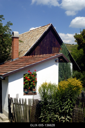 Hollókő, Ófalu védett falurész-stock-foto