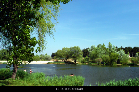 Veresegyház, Ivacsi tó (horgásztó)-stock-foto