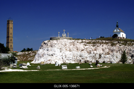 Tata, Kálvária-domb-stock-foto