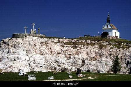 Tata, Kálvária-domb-stock-foto