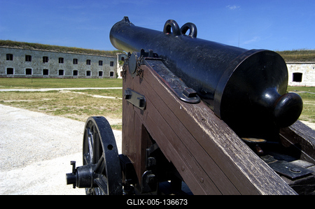 Komárom, Monostori erőd-stock-foto