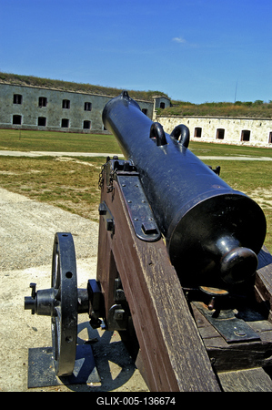 Komárom, Monostori erőd-stock-foto