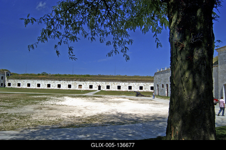 Komárom, Monostori erőd-stock-foto