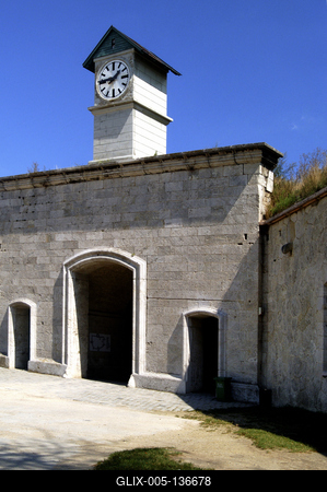 Komárom, Monostori erőd-stock-foto