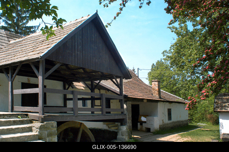 Nagybörzsöny, Vízimalom-stock-foto