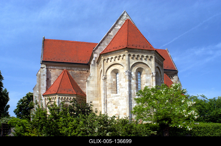 Ócsa, református templom-stock-foto