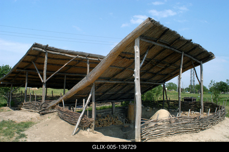 Százhalombatta, "Matrica" Múzeum és Régészeti Park-stock-foto