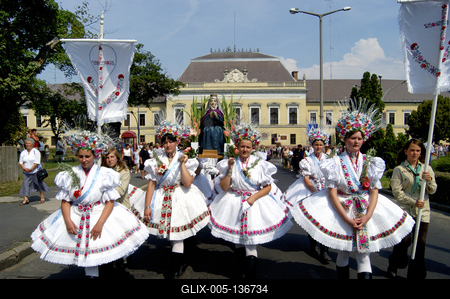 Balassagyarmat, Szent Anna-napi Palóc Búcsú-stock-foto