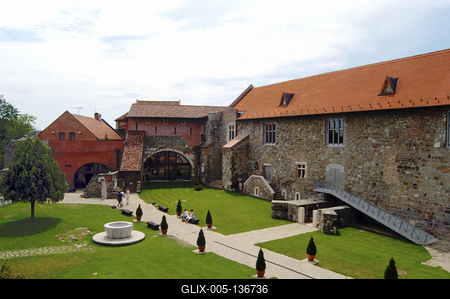 Esztergomi vár-stock-foto