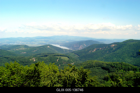 Kilátás Dobogókőről-stock-foto